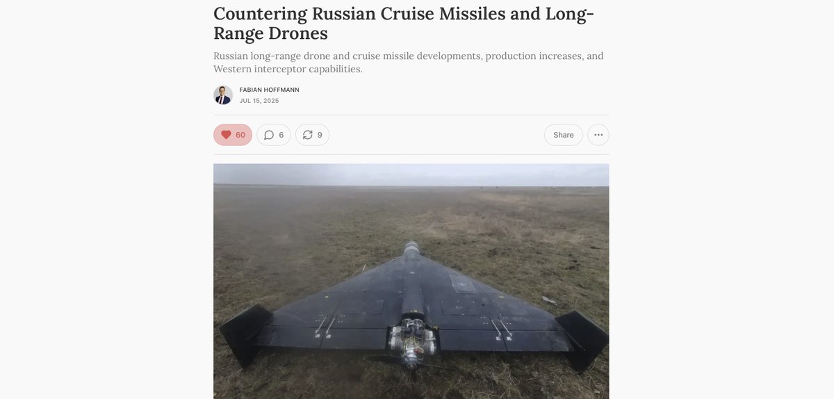 WarintheFuture's tweet image. "Russian cruise missiles, along with ballistic missiles, continue to pose a persistent and serious challenge to Europe’s security environment...Urgent action is needed to close the current gap in Europe’s missile defense architecture." A great post from @FRHoffmann1…