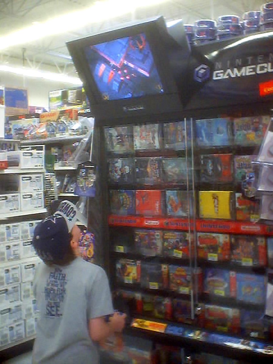 HollanderCooper's tweet image. Randomly getting nostalgic over playing game consoles on poorly-placed TVs at the store while my mom shops for shoes.
