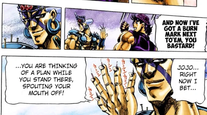 @SofrWofr Agree. joseph is fascinating to me in ways because of that. i think it's understated how joseph is constantly making plans and analysing situations, especially called out in the fight between him and esidisi: 