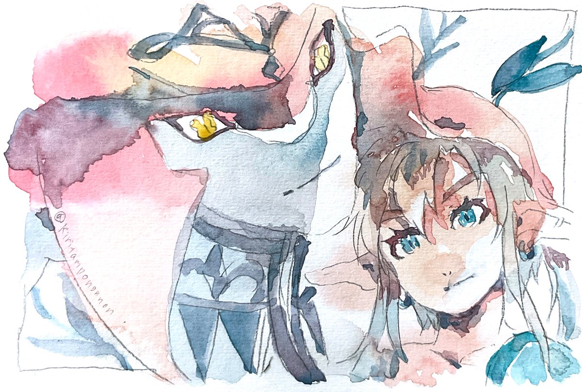kiritampononnon's tweet image. 耳ひれの下で