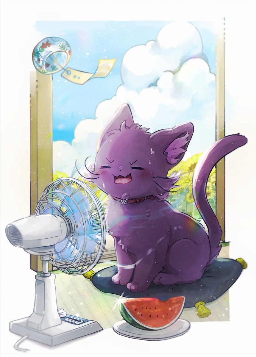 96neko_info's tweet image. 🎐海の日🌻
暑い日が続きますがたまにはお休みを🍉
イラスト:猫実ちさ様(@ne5_zzz)
#ちゃんくろ #海の日