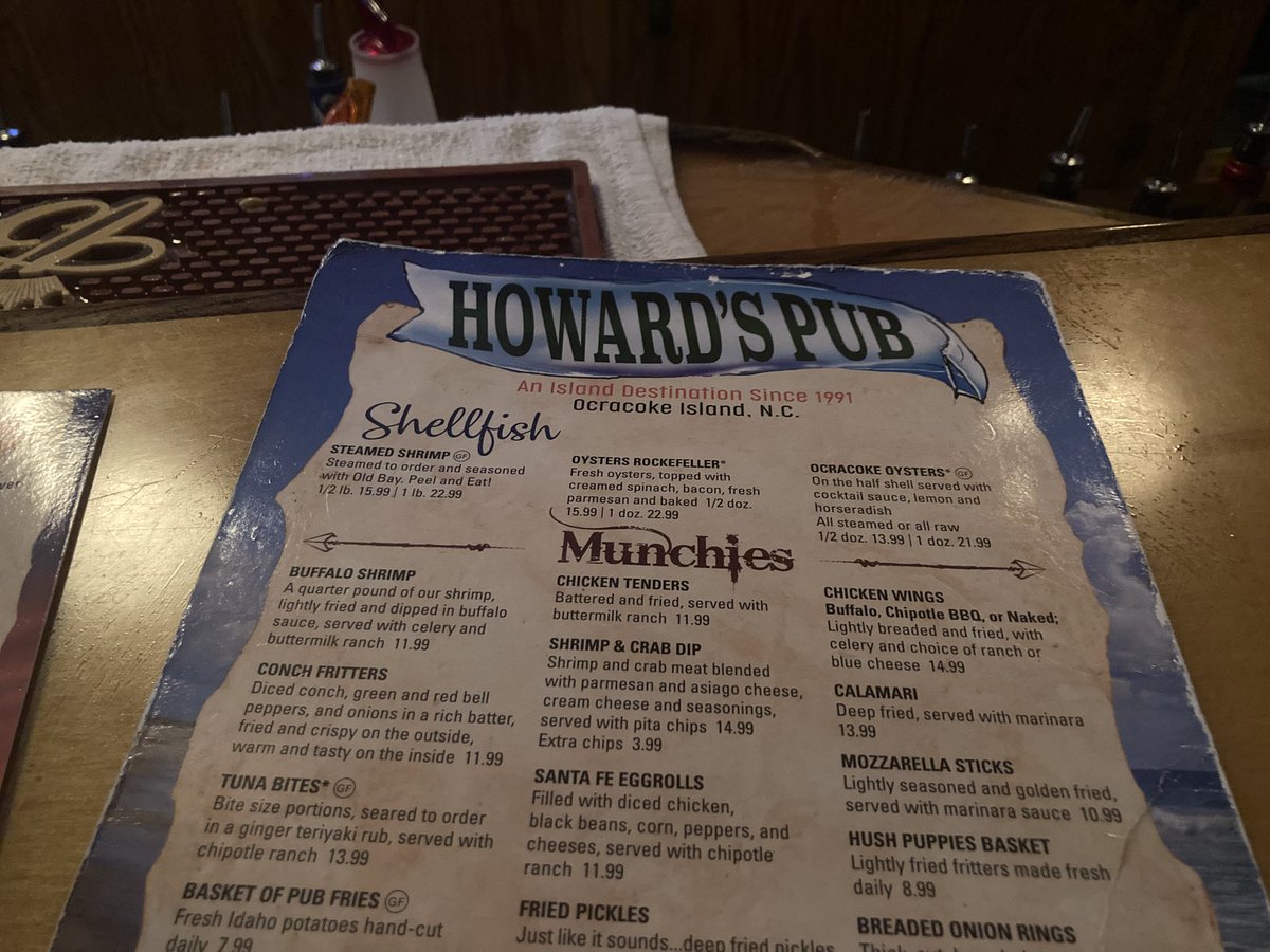 theotherdwrva's tweet image. After 8 hours (driving and ferry), we made it to Ocracoke. We always start our first night at Howard’s. Back at the house, we squealed with delight seeing our first shooting star, and my wife relocating the tiny frogs that made it into our house. We love this place!