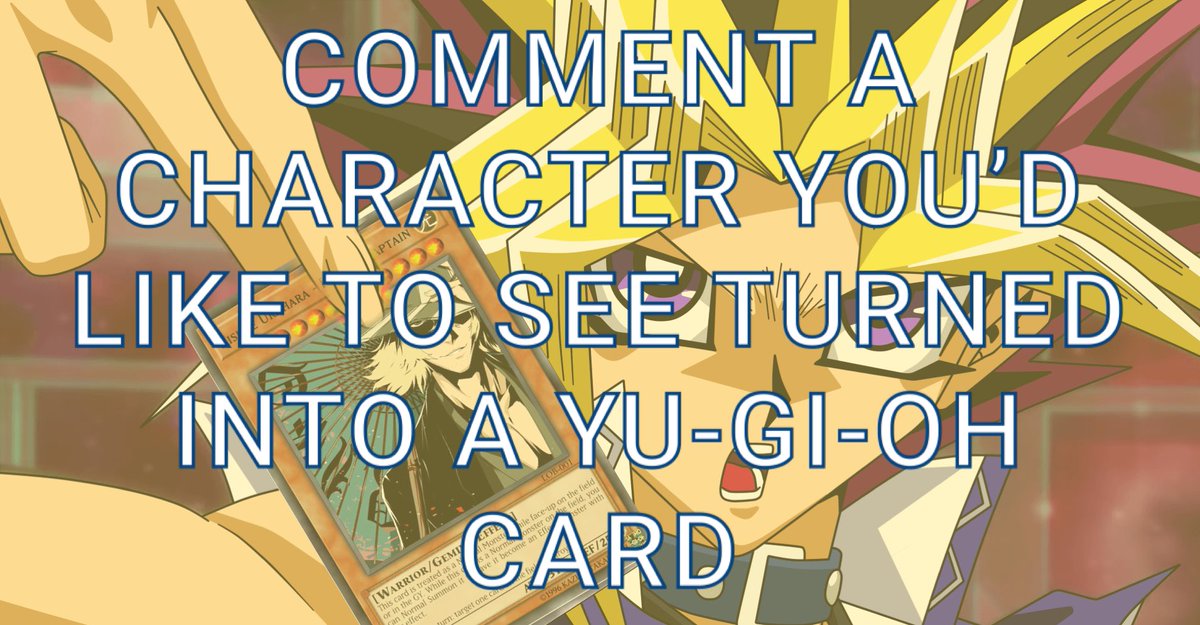 KisukeUra's tweet photo. “It’s Monday somewhere…”
#MonsterCardMonday
{Comment for a Char of any verse turned into a Yugioh Card} https://t.co/1WvBI9FLXg