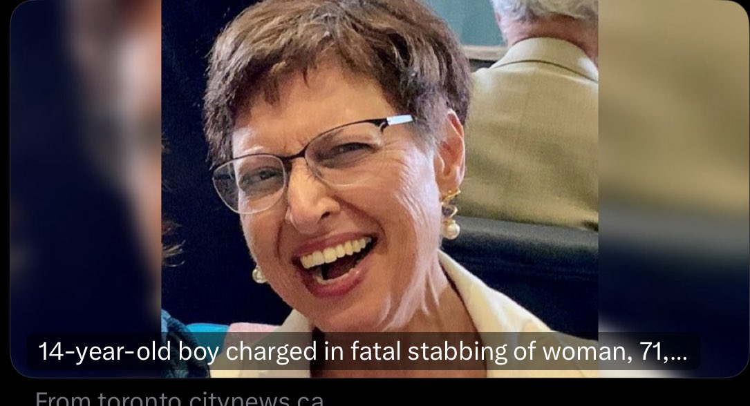 NowCastTo's tweet image. A 14-year-old wanted in connection with the fatal stabbing of a 71-year-old woman last week has been arrested and charged with murder.