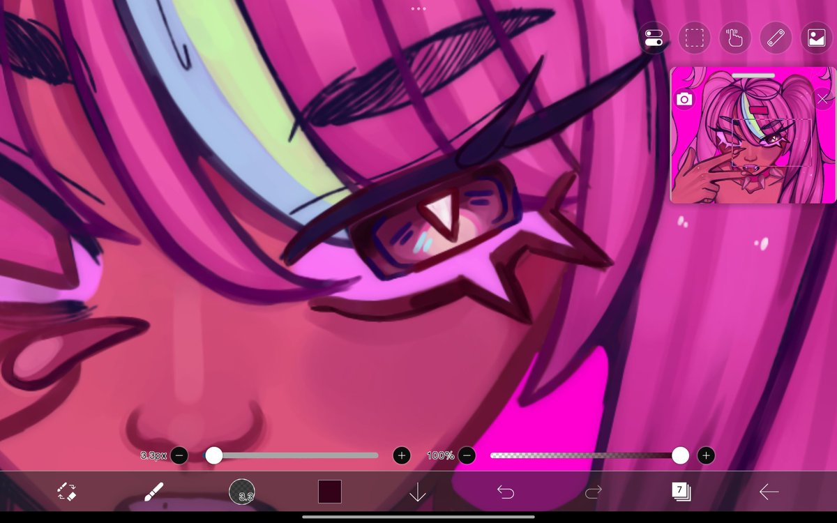 Getting overwhelmed by the piece... ಥ⁠‿⁠ಥ 

#OC #originalcharacter #artwip #wip