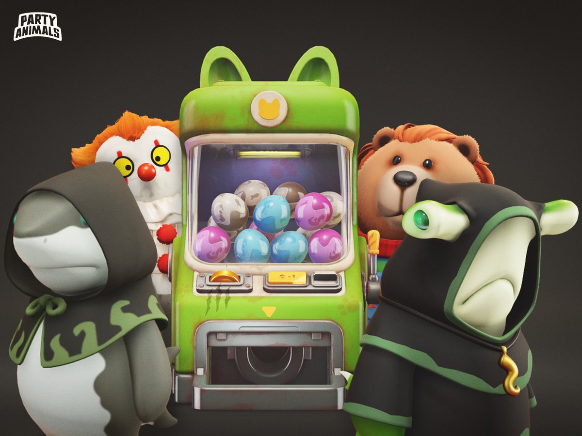party_animals's tweet image. 🤡 "Haunted Eggs" Coming Soon!
The spine-chilling Haunted Eggs is coming with this week's update—ready to get spooky during this scorching summer?
After the event goes live and until 9 PM August 23rd (PT), draw from the time-limited Haunted Eggs to unlock haunted-themed outfits…