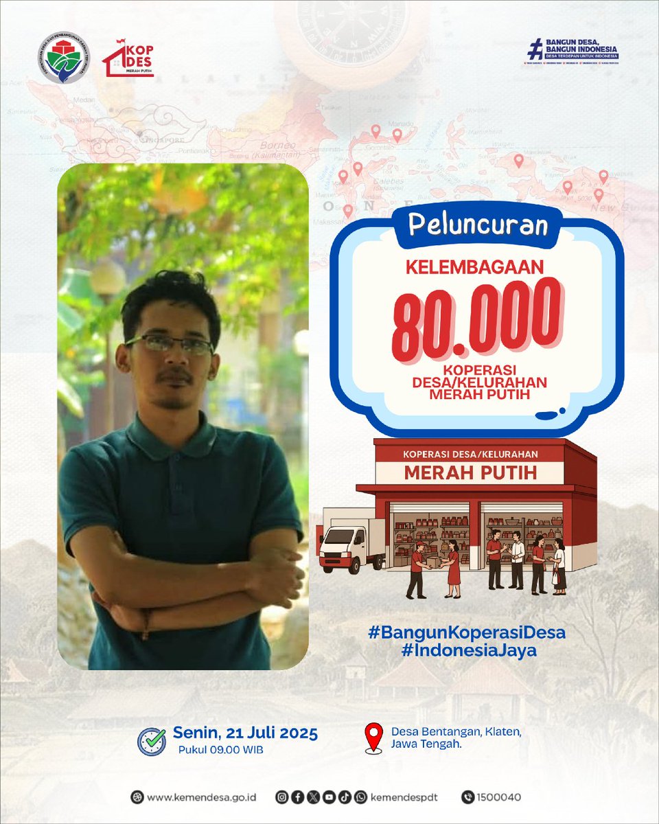 #BangunKoperasiDesa
#IndonesiaJaya

<a href="/prabowo/">Prabowo Subianto</a>
<a href="/YandriSusanto27/">Yandri Susanto</a>
<a href="/ArizaPatria/">Ariza Patria</a>
<a href="/taufikmadjid71/">IG : taufik.madjid</a>
<a href="/kemendespdt/">#BangunDesaBangunIndonesia</a>
<a href="/bpsdmkemendesa/">Bpsdm Kemendesa</a>
<a href="/DesaPeNusantara/">desapesonanusantara</a>