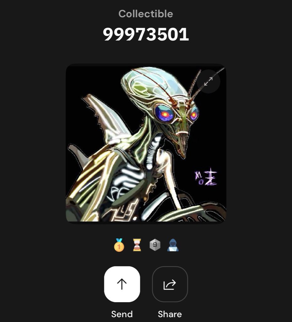 AlienOrdinal's tweet image. 1/1 Alien art on Bitcoin