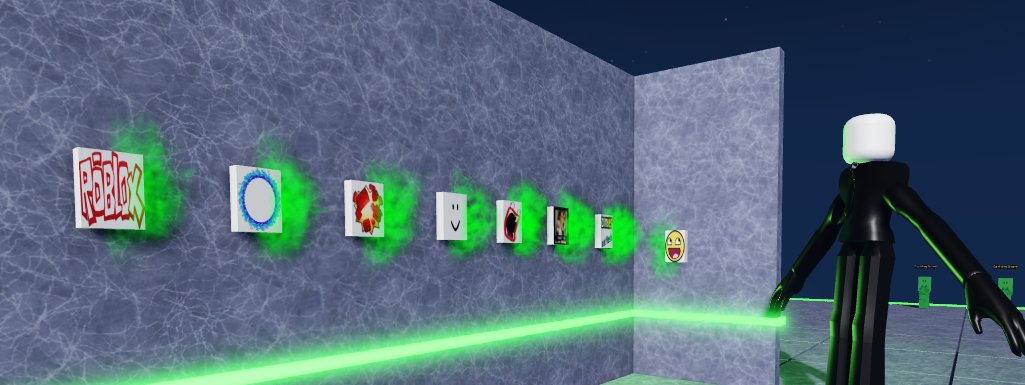 awes0meshapes's tweet image. Special skin showcase: BLOX SLENDERMAN!
This is a weird skin based off of the Slenderman you'd constantly see in those old free model area 51 games, with special pages based off some old Roblox decals!!
#ROBLOX #RobloxDev #frightfighters