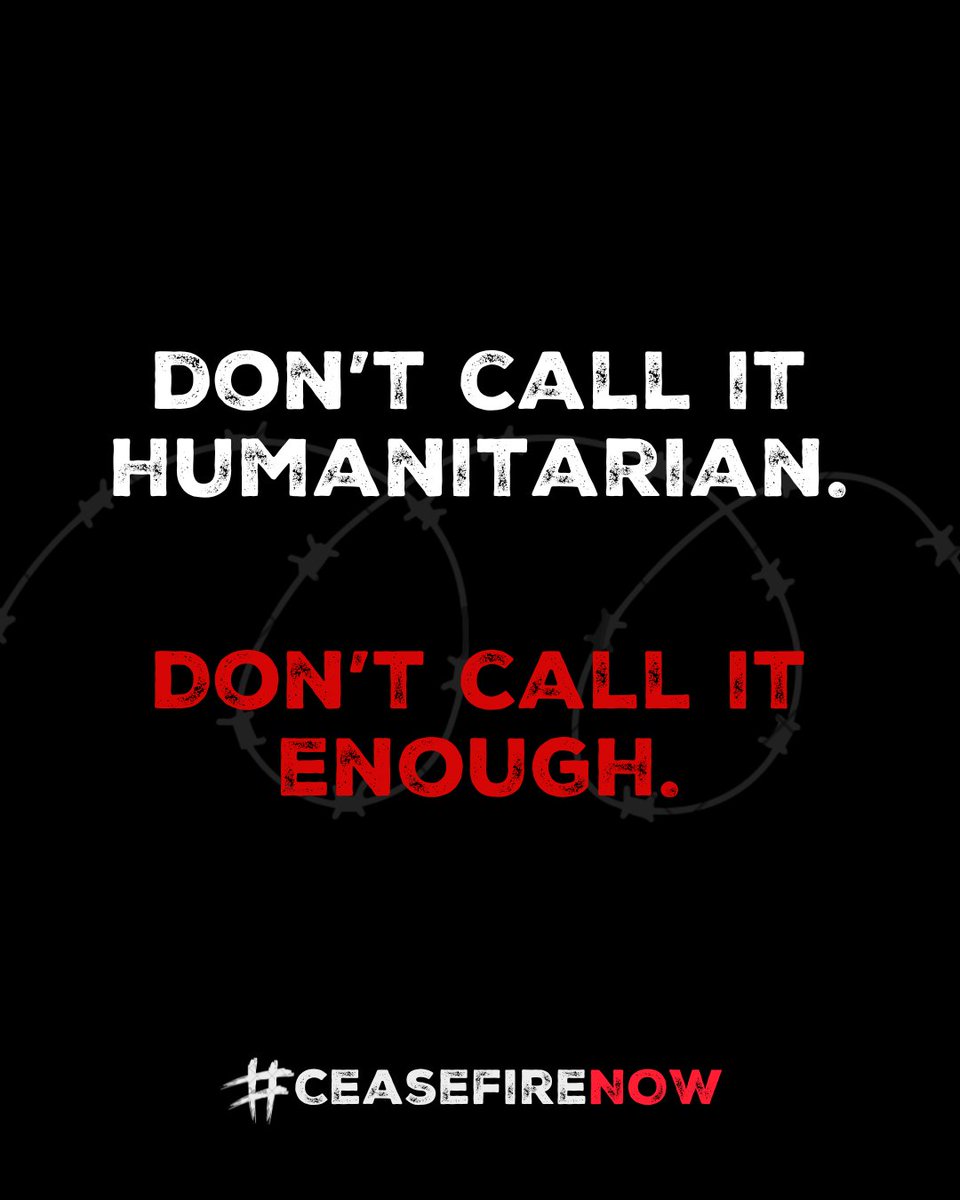 ActionAid's tweet image. Palestinians in #Gaza are being shot just to reach “aid” boxes, filled with barely enough to survive.
No water. No fuel. No dignity.
This is not a humanitarian response. +170 organizations are demanding an end to Israel’s militarized distribution scheme in Gaza.
#CeasefireNOW