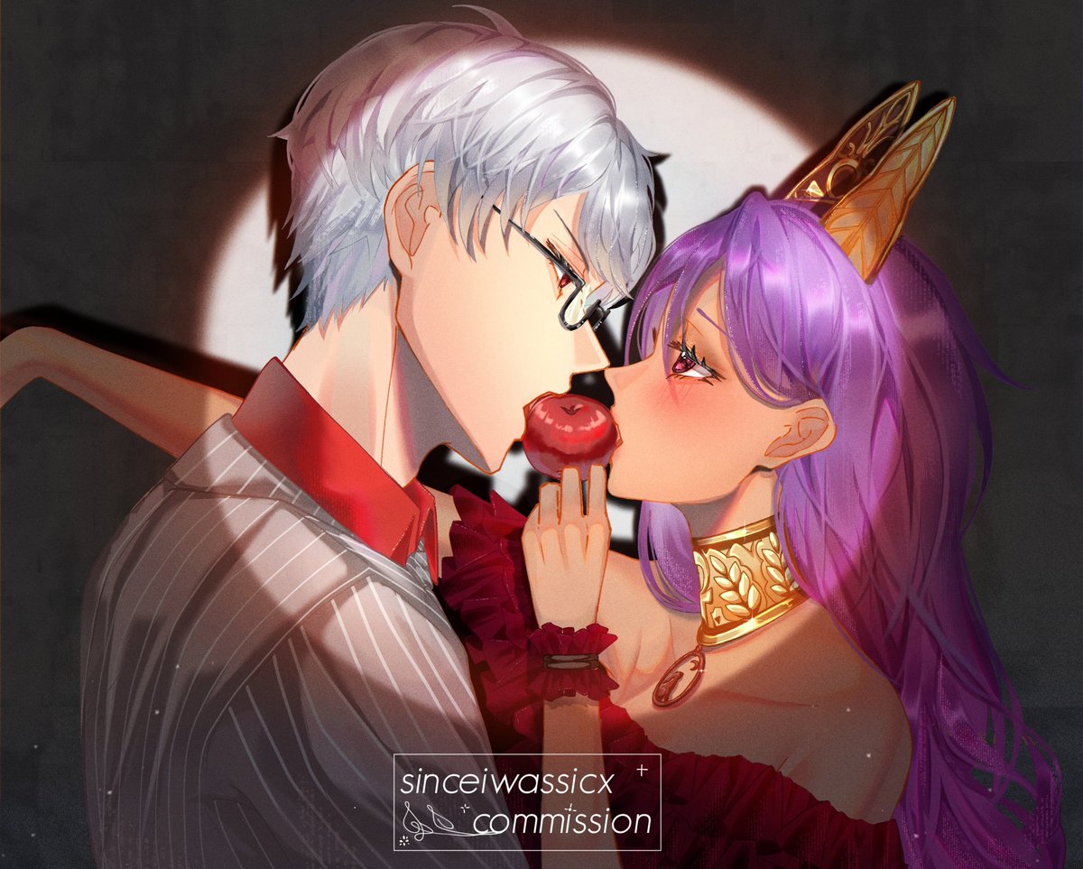 sinceiwassicx's tweet photo. YCH couple Commission result for @.Shinjin_merch, thank your for your order!😆 

#opencommission #animeartstyle #oc #ychcouple https://t.co/IWwDCEGpKd