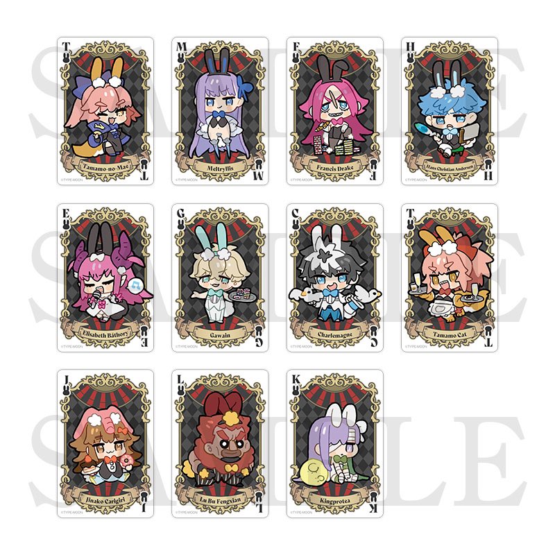 ランダムトランプ風クリアカード 「RED」全10種❤️ 「BLACK」全11種