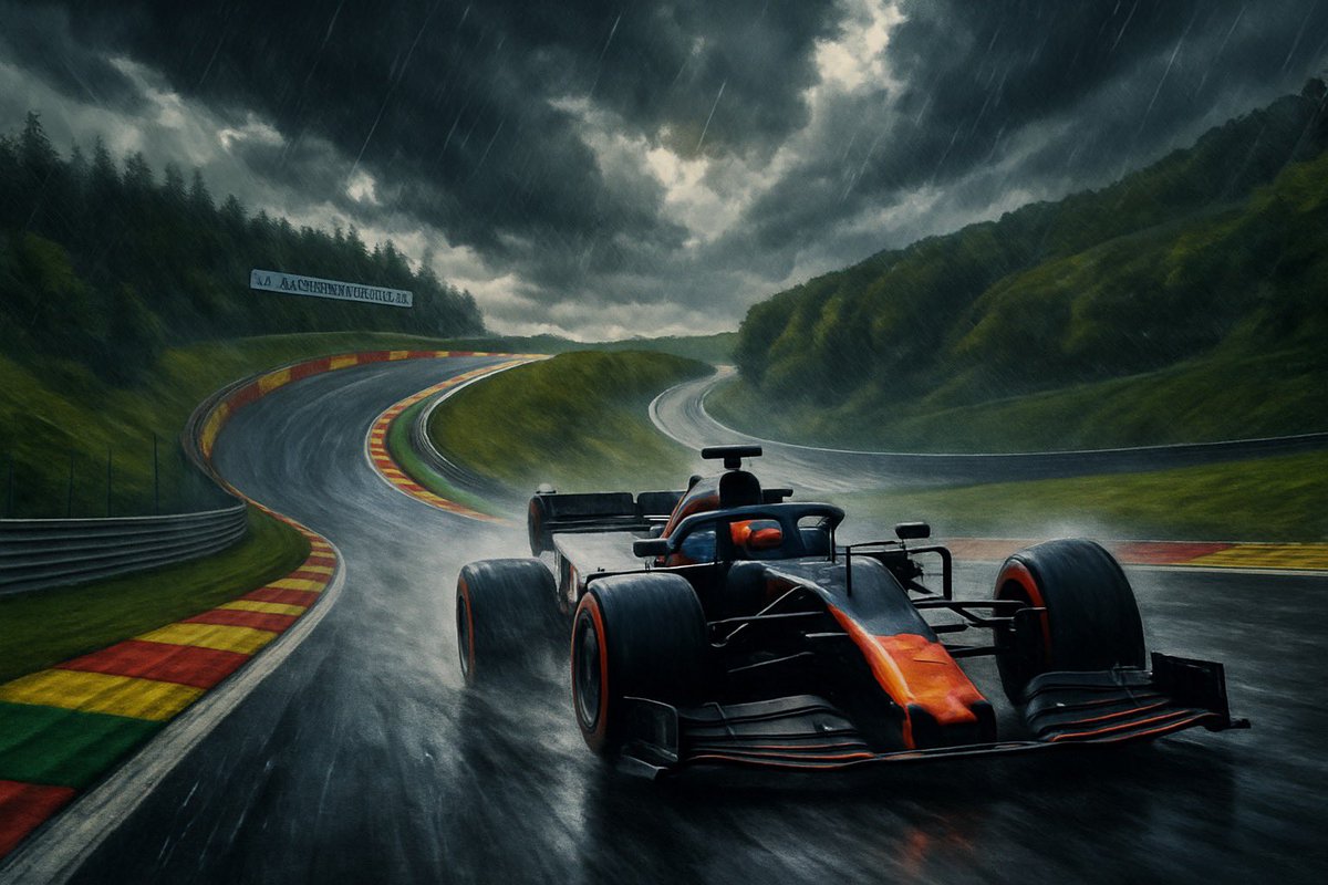 OneStopOrTwo's tweet image. 🟡 RACE WEEK! 🇧🇪
Next stop: Spa-Francorchamps – the longest &amp;amp; wildest track in F1 🌧️

• 7.004km, 44 laps
• Massive elevation changes
• Legendary corners: Eau Rouge, Pouhon, Bus Stop
• Overtakes? Mostly on Kemmel Straight
• Weather? Always unpredictable — expect rain &amp;amp; gusts…