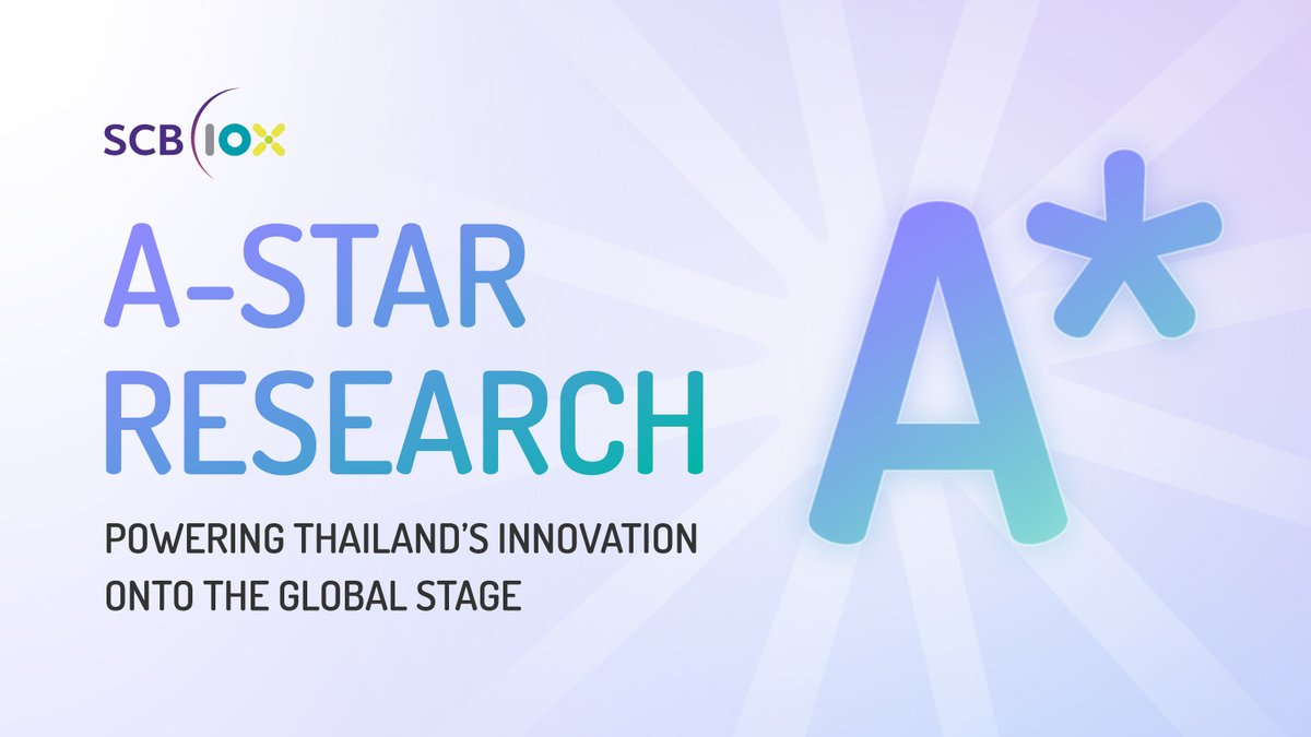 SCB10X_OFFICIAL's tweet image. “A-Star Research” — Powering Thailand’s Innovation onto the Global Stage 🌏🚀
.
🔹 What is A-Star Research & why does it matter?
The CORE (Australasia) ranking classifies computer-science conferences into four tiers—A*, A, B, C. A* is the pinnacle, representing only about 8 % of…