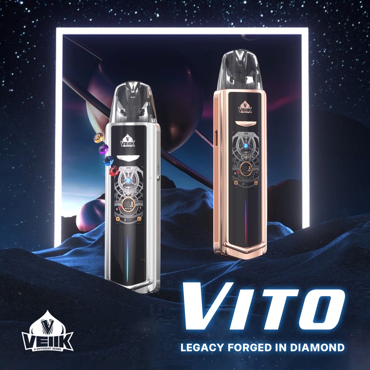 Stephan74451705's tweet image. The Epitome of Luxury, Craftsmanship, &amp;amp; Evolution: VEIIK VITO
· Capacity: 2ml
· Power Range: 5-30W
· Battery: 1100mAh
· 2 resistance switches in 1 pod to adapt the power
#vito #refillablepod #vape #veiik #vapeon #pod #refillable #vapor #podsystem #smoke #ecigarette