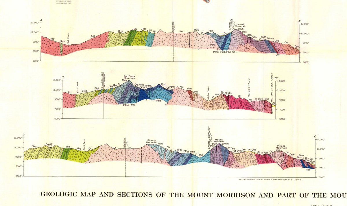 hdevalence's tweet image. 1960s geology maps are incredible. as are the rocks