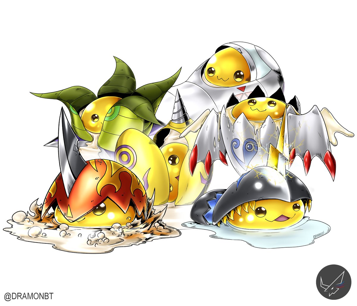 DramonBT's tweet image. The Yolkmon Digimental Army returns tomorrow!

#Digimon #DigimonLiberator