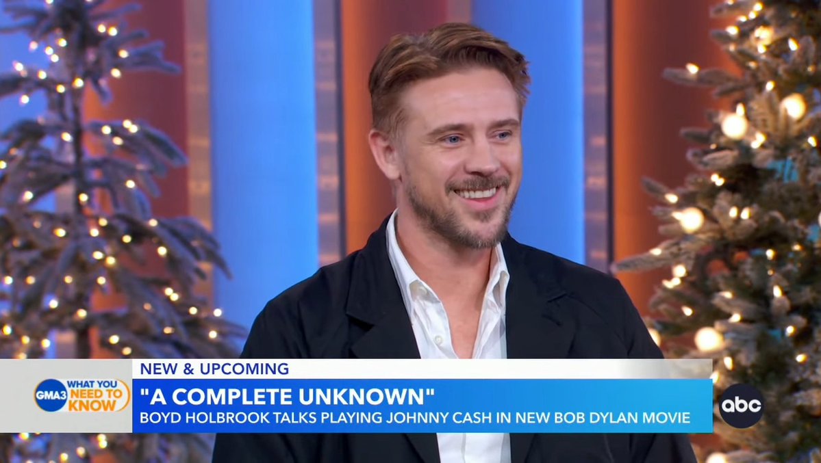 theboydarchives's tweet image. boyd on good morning america discussing his role as johnny cash