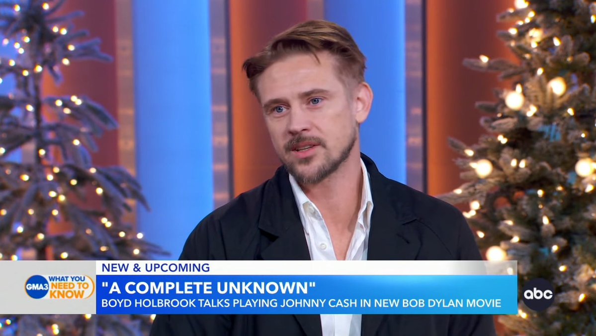 theboydarchives's tweet image. boyd on good morning america discussing his role as johnny cash