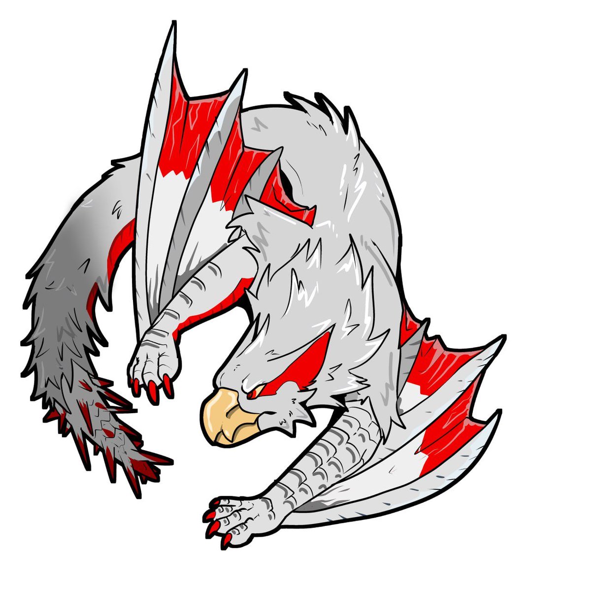 TheGooseDragon's tweet image. More Monster Hunter charms :3c
This time: Nargacuga / Blinking Nargacuga and Valstrax