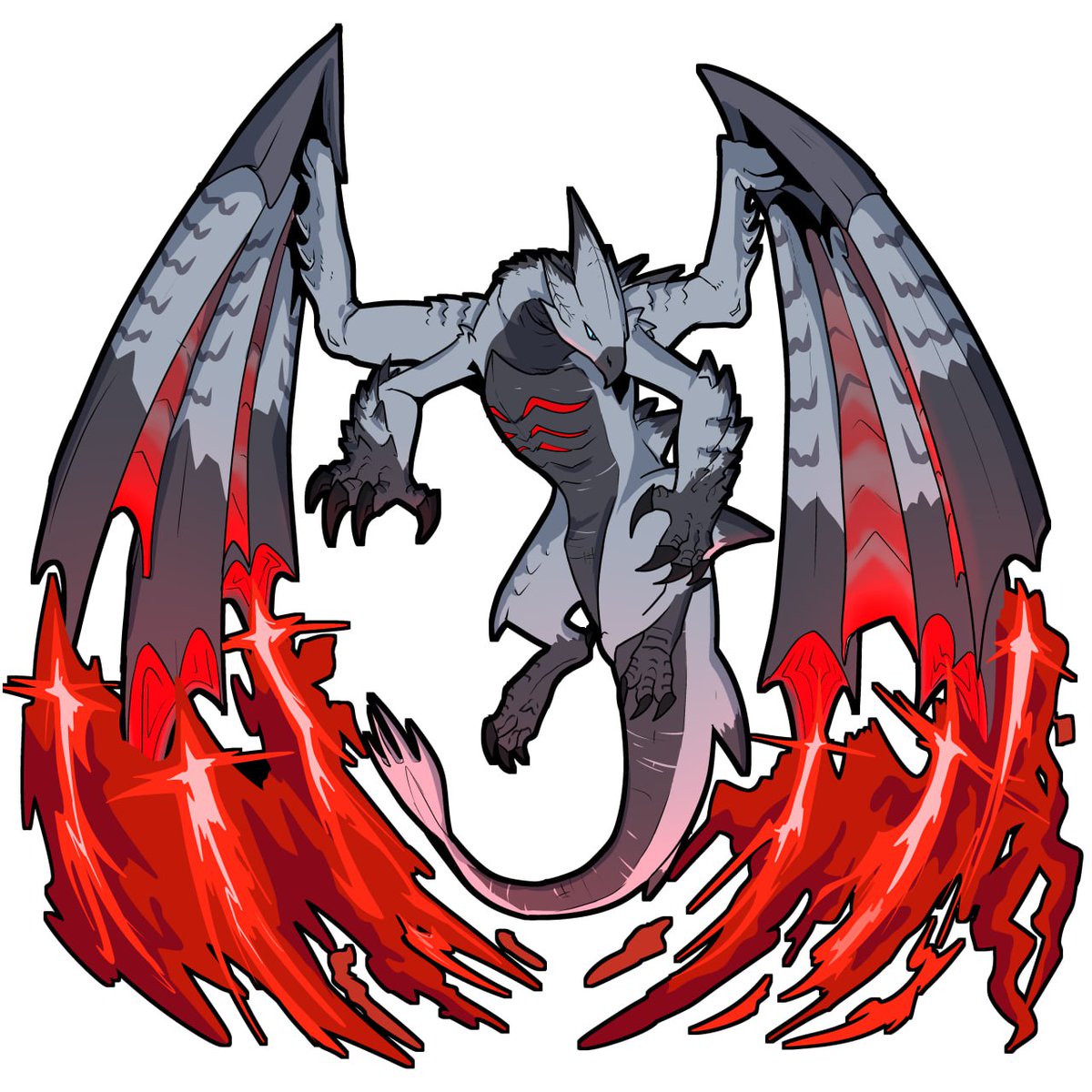 TheGooseDragon's tweet image. More Monster Hunter charms :3c
This time: Nargacuga / Blinking Nargacuga and Valstrax