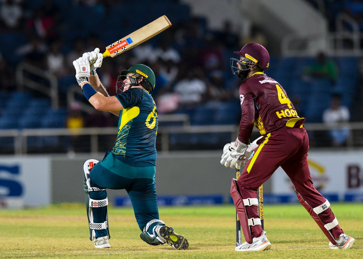 BBL's tweet image. 50 on his Australian debut 🙌
You're the man, Mitch Owen 👏 #WIvAUS