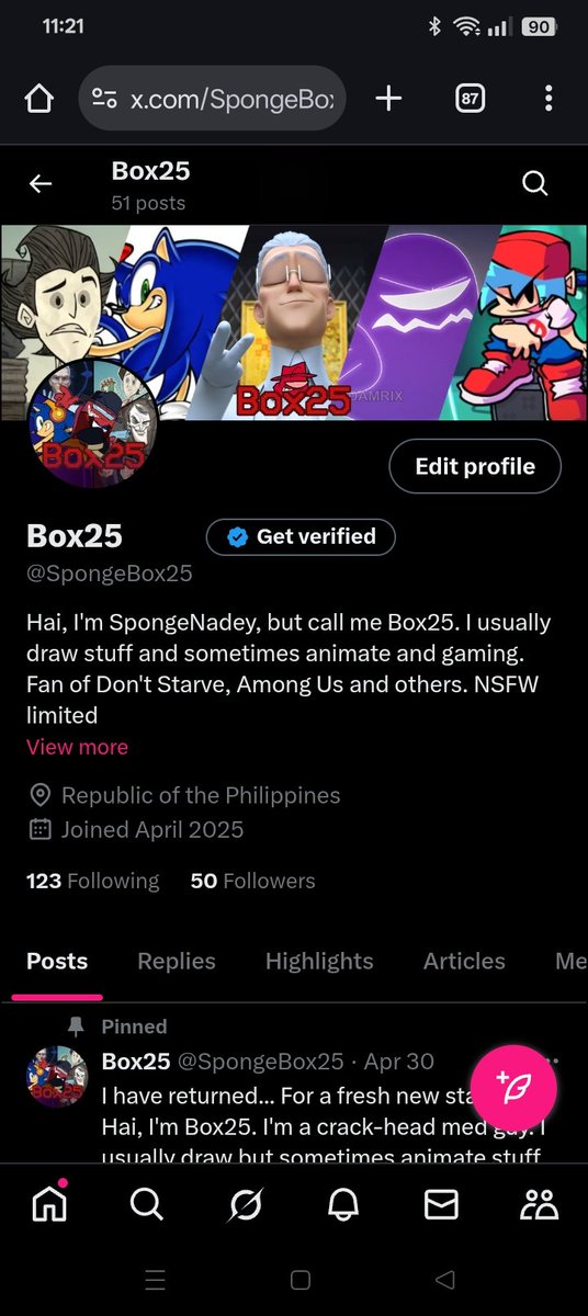 SpongeBox25's tweet image. Half to hundred yipeeee &amp;lt;D