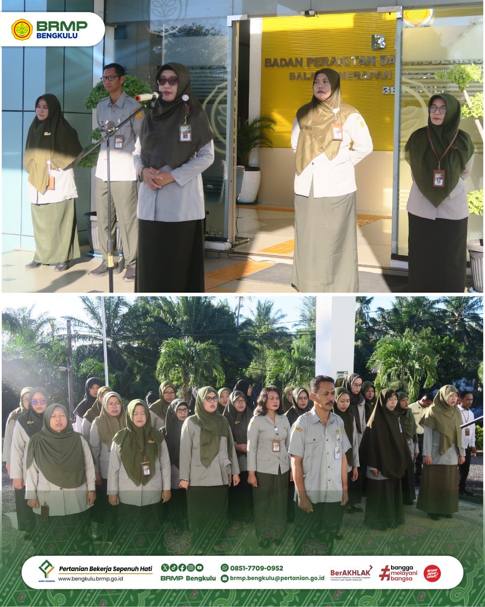 Brmp_Bengkulu's tweet image. #SemangatPagi #FrenSIP

Pagi Cerah, Semangat Pegawai BRMP Bengkulu Lakukan Apel Pagi

facebook.com/10006437861389…
#brmpuntukindonesia 
#agromodern
#brmpkementan
#kitapastilebihbaik
#pertanianmajumandirimodern
#JagaPanganBiarAman
#swasembadapangan
#luastambahtanam