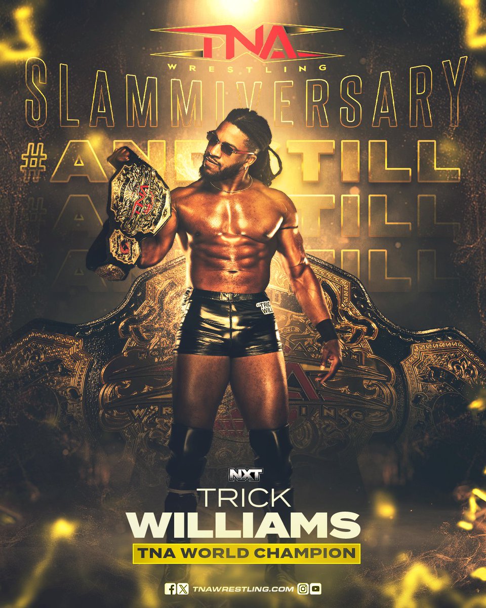 ThisIsTNA's tweet image. #ANDSTILL TNA World Champion
@_trickwilliams
Watch #TNASlammiversary LIVE on TNA+: watch.tnawrestling.com/live/286465