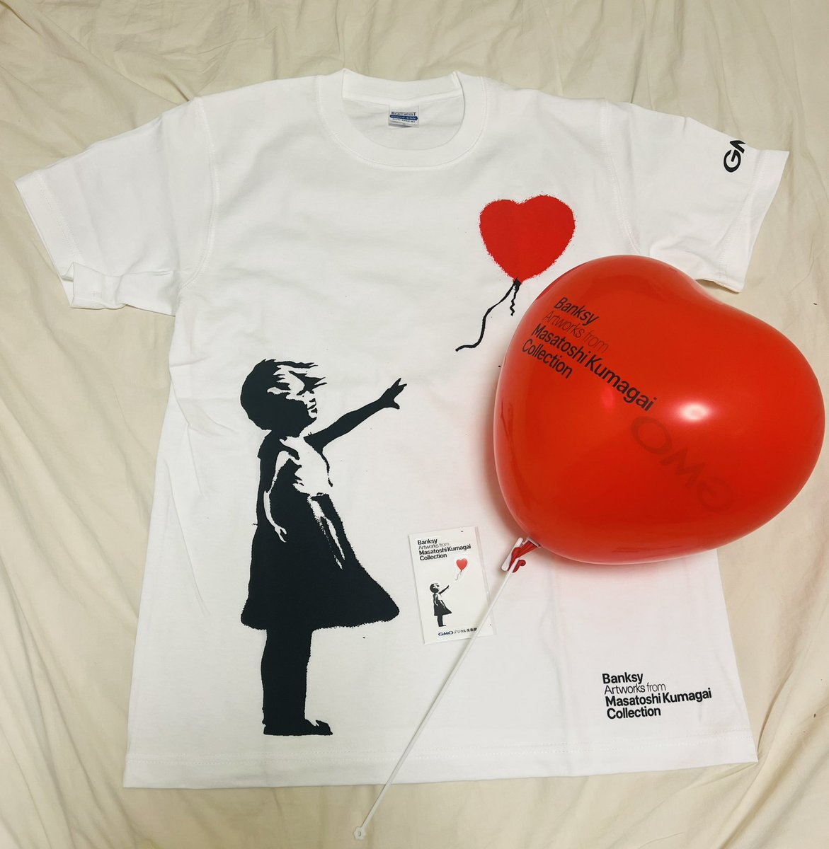 GMOデジタル美術館
バンクシー展。
デジタルだけだと思ったら
まさか最後に本物のバンクシーの絵が
出てきてビックリ🖼️✨
インスタ投稿でTシャツ貰えました🎈