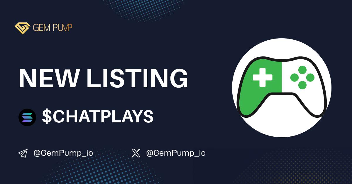 Gempump_io's tweet photo. 👏#CHATPLAYS listed on https://t.co/0O39wVbuPx 🤝@GemPump_io
📄CA:DTgz4Enj9zrC72xQvV2eVVVbYsAEc3VqrXfn3PrCUtpH
🌐TG:https://t.co/bk7BAxv64R
✖️X:https://t.co/qYXVPbp3LA
💎GemPump:https://t.co/mTToK4RGSk
#gempump #memecoin #100xgem https://t.co/tFZzlEkYi5