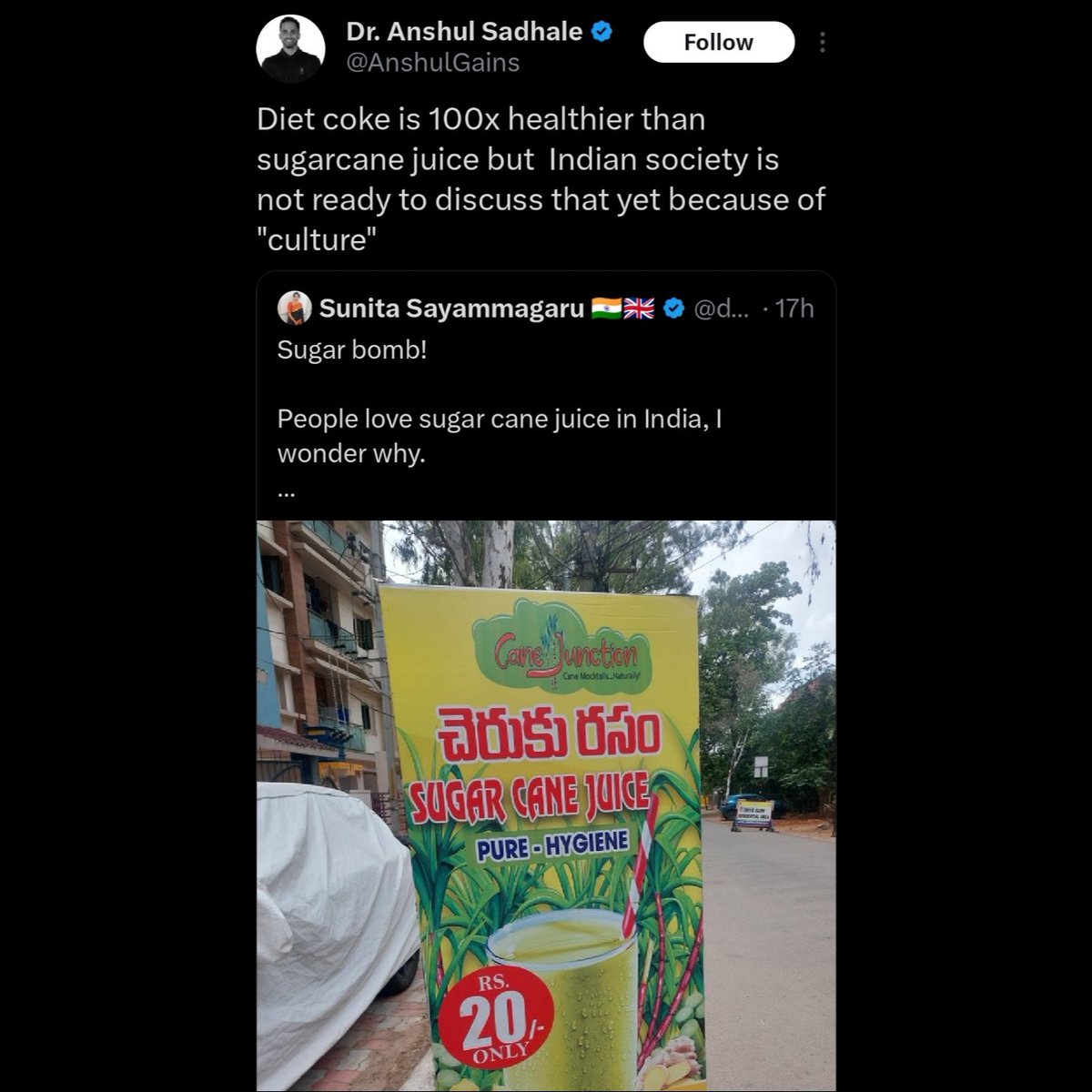 youvanik's tweet image. Calling diet coke “healthier” just because it’s low calorie ignores the effects of artificial sweeteners on metabolism and gut health. Blaming it on 'culture' pretty sure some health coaches skipped both science and common sense classes to say stuff like this