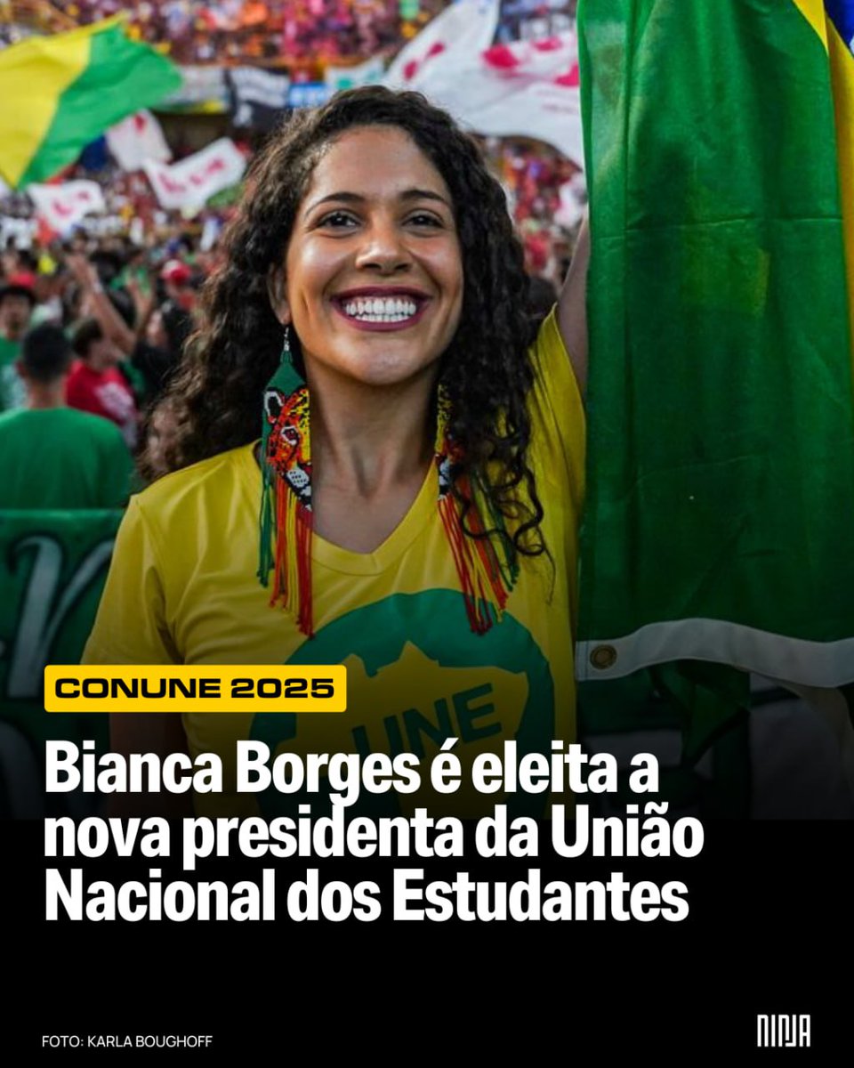 Bianca Borges é eleita a nova presidenta da União Nacional dos Estudantes <a href="/MidiaNINJA/">Mídia NINJA</a>