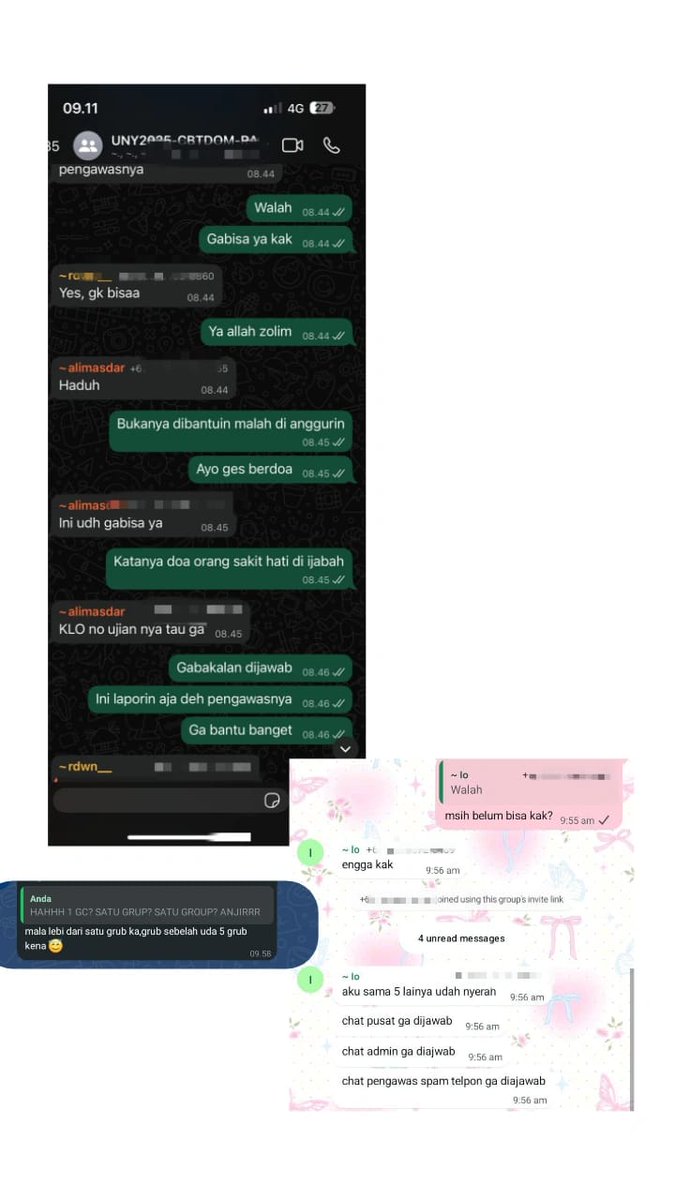 Wahh parahh ini pengawas UNY... CBT Domisili banyak yang gugur karna kelalaian pengawas yang ga ngasih token bahkan ga responsable. Gimana nihhh? Baru juga Day 1 Sesi 1 kacawww