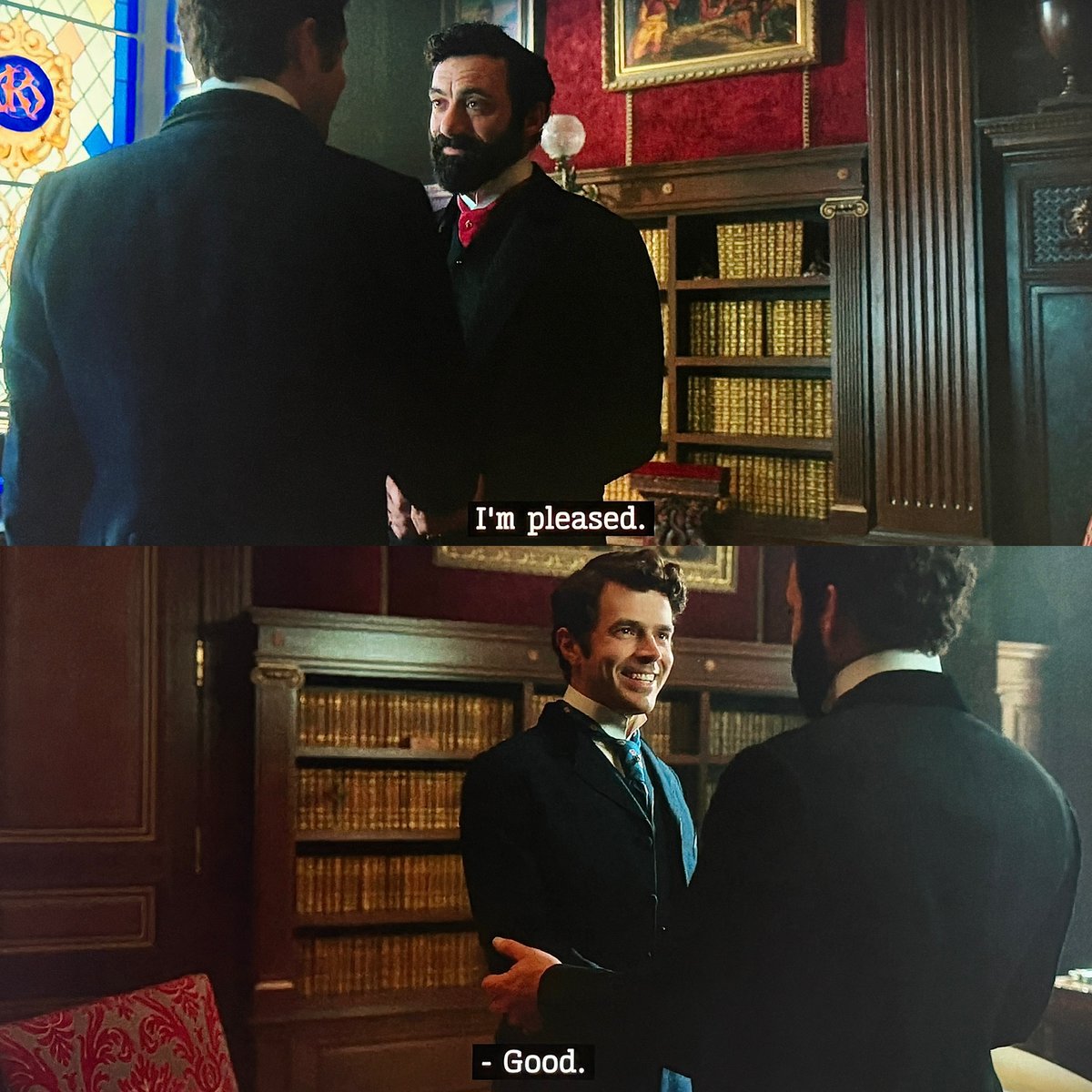 itshauteoutside's tweet image. George is one proud railroad daddy 🥰 like father, like son #TheGildedAge