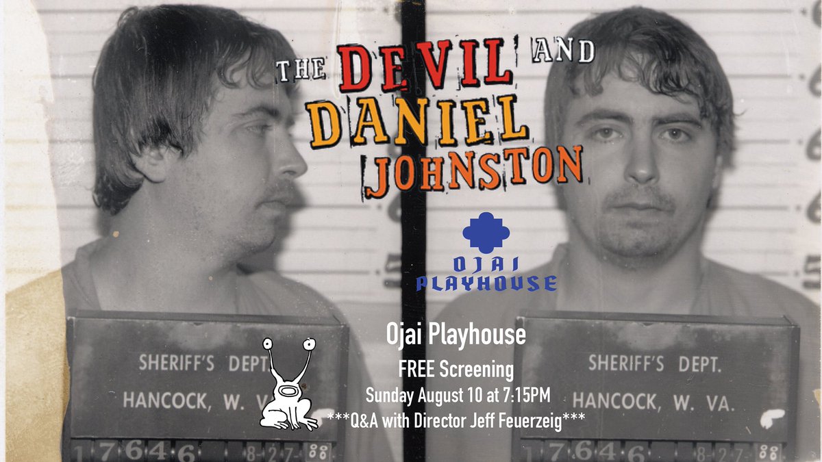 FeuerzeigJeff's tweet image. THE DEVIL 👿 and DANIEL JOHNSTON 20th Anniversary Indie-Cine tour…
OJAI PLAYHOUSE🍿
Come say Hi. How Are You? and crush the Digital Corporate 👹 Ogre!
Sunday, August 10 @ 7:15pm
FREE SCREENING!
🔗 ojaiplayhouse.com/event/the-devi…