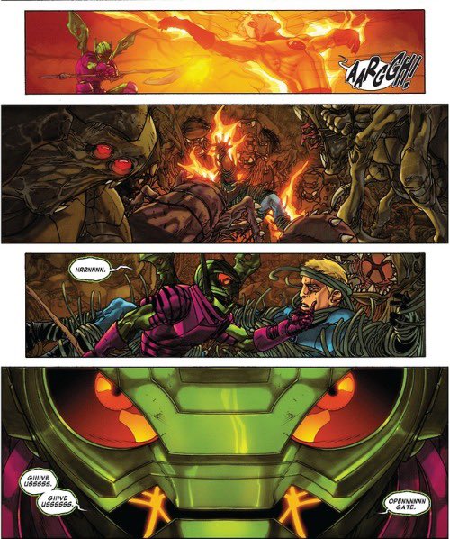 HumanTorched4's tweet image. “Well… I stayed behind and let my family escape the Negative Zone. I died… a lot, in there. 

In the Negative Zone, Death is as treatable as the common cold.” 

He shuddered, remembering his resurrections, the worms stitching him back together.