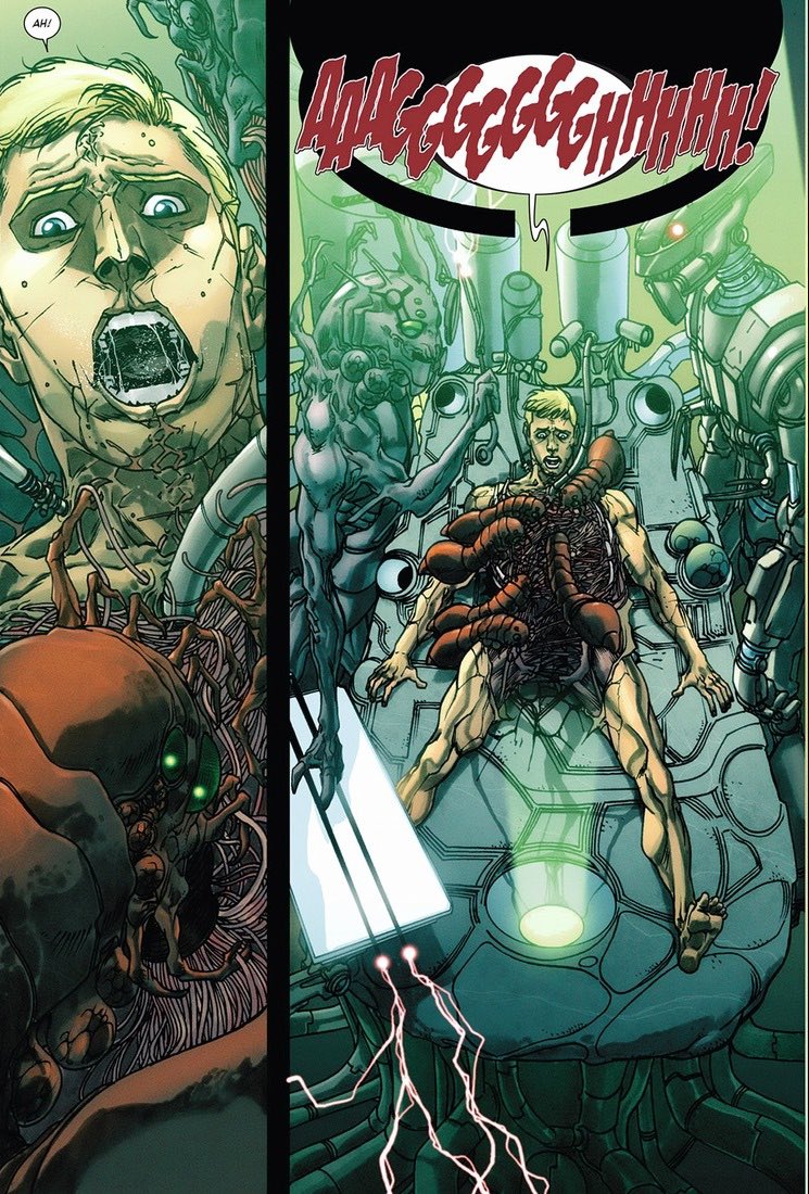 HumanTorched4's tweet image. “Well… I stayed behind and let my family escape the Negative Zone. I died… a lot, in there. 

In the Negative Zone, Death is as treatable as the common cold.” 

He shuddered, remembering his resurrections, the worms stitching him back together.