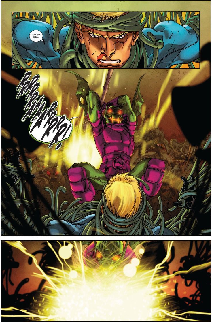 HumanTorched4's tweet image. “Well… I stayed behind and let my family escape the Negative Zone. I died… a lot, in there. 

In the Negative Zone, Death is as treatable as the common cold.” 

He shuddered, remembering his resurrections, the worms stitching him back together.