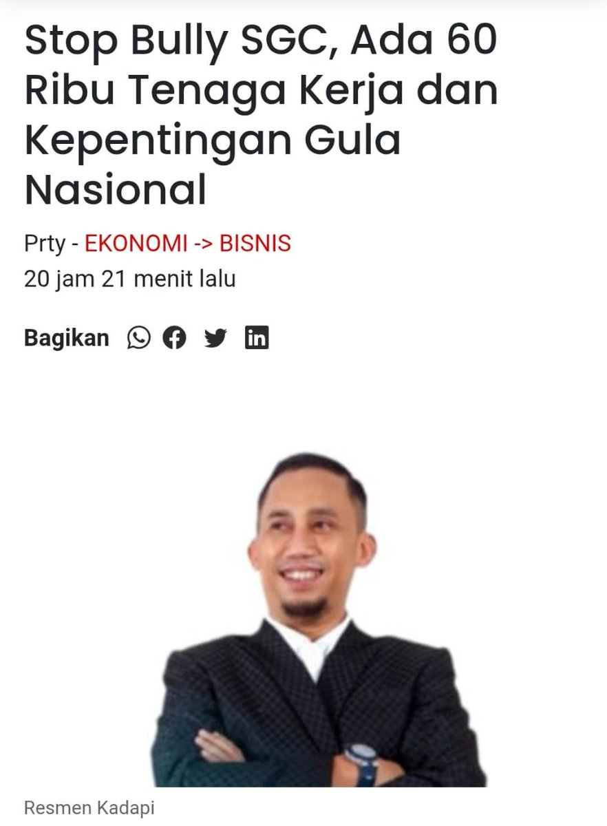 fjlavour's tweet photo. sgc tuh nyerap 60 ribu tenaga kerja loh. masa iya malah dibully gara-gara isu lahan? jangan asal serang dong sgc juga bantu penuhi 13% gula konsumsi rumah tangga. gede banget kontribusinya, jangan malah hujat.
PT SGC Aset Lampung
#ResmenStopMembullySGC
https://t.co/kJmXI6xK96 https://t.co/NfB86oosFT