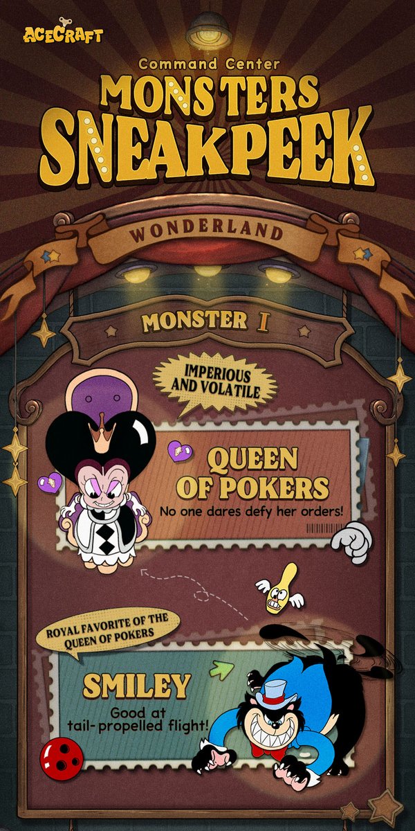 ACECRAFT_EN's tweet image. 📙Battle Command Center | Monster Archives Preview - Wonderland Edition✨
ACE Pilots, assemble!
Introducing the brand-new Monster Archives!🤩
The Archives not only showcase each monster's unique appearance but also reveal their distinctive personalities and backstories.
By…