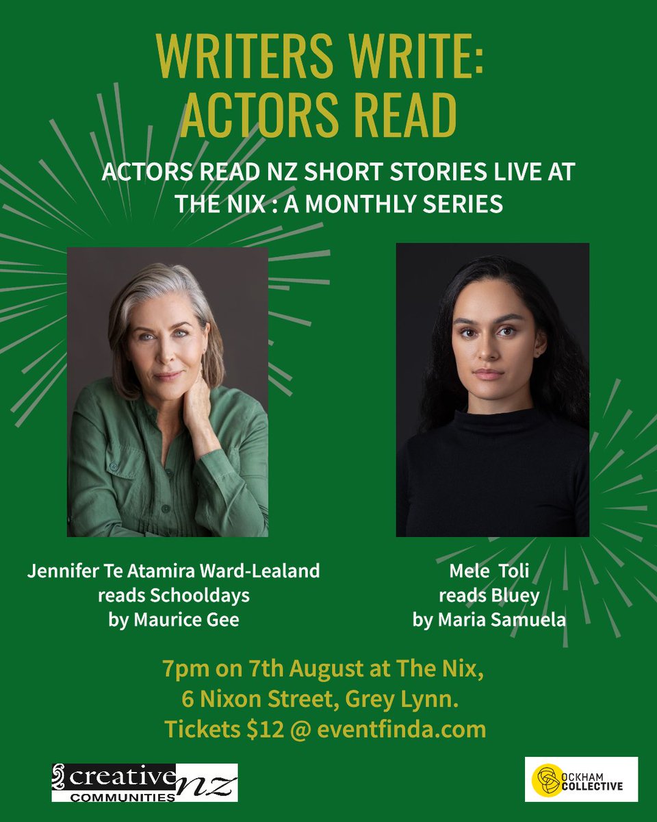 thwupbooks's tweet image. In Auckland on 7 August, Writers Write: Actors Read will honour much-loved writer Maurice Gee, and celebrate Maria Samuela’s Bluey which was shortlisted for the Commonwealth Short Story Prize and published in her collection Beats of the Pa’u.
Tix here: eventfinda.co.nz/2025/writers-w…