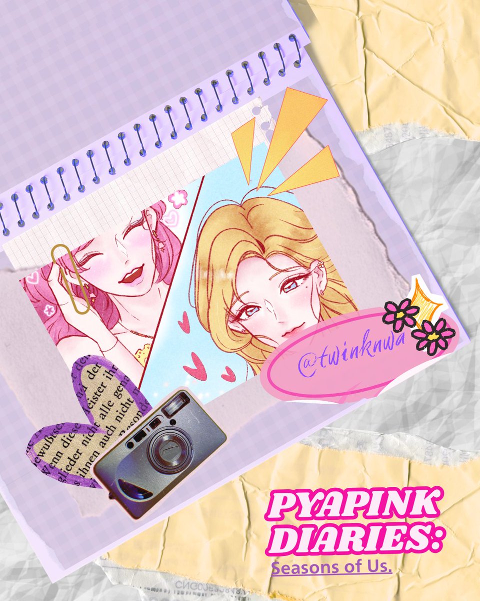 PYAPINKDIARIES's tweet image. 📒🪻 𝐃𝐈𝐀𝐑𝐈𝐄𝐒 𝐈𝐍 𝐂𝐎𝐋𝐎𝐑: 𝐏𝐢𝐞𝐜𝐞 𝐨𝐟 𝐏𝐲𝐚𝐏𝐢𝐧𝐤🌷🎨
— Spring Artprint
— Visual Diarist: @twinknwa
Thank you for how you captured our spring perfectly on paper, meant to be cherished ✨🌸
#퍄핑 #Pyapink #PyapinkDiaries #PyapinkSeasonsofUs