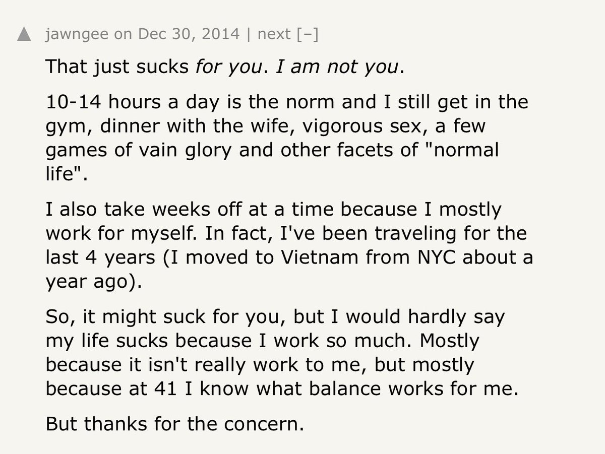 peaceful_bully's tweet image. I’ve thought about this Hacker News comment for almost 11 years