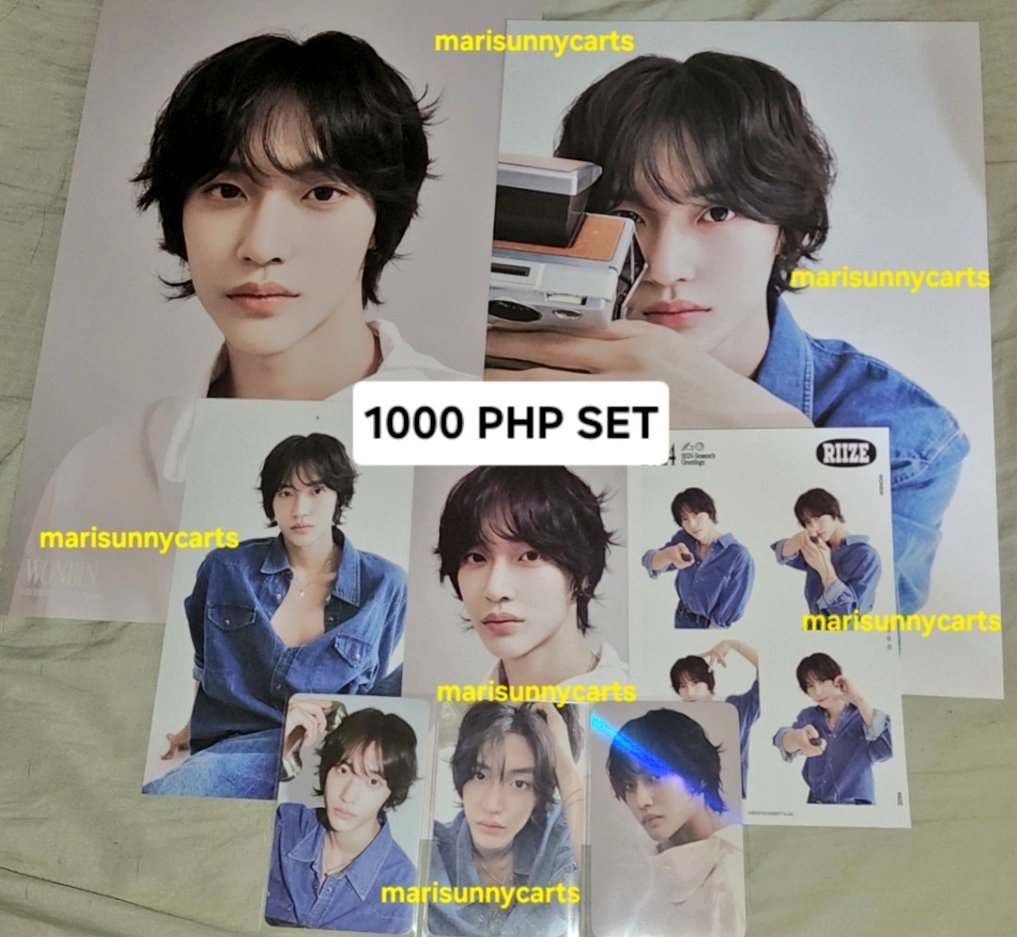 marisunnycarts's tweet image. WTS LFB PH

RIIZE Park Wonbin 
☆ photocards/pcs + Seunghan 
☆ season greetings 2024 set 
☆ 10cm dolls

See alt for more info + PF &amp;amp; LSF 

- onhand, all clean, no damage 
- gcash only [DOP: PAYO/1 wk]
- MOD: j&amp;amp;t/ggx/SDD 
- LPC, MM 

DM/REPLY to claim! 
#marisunnycartsSELLS