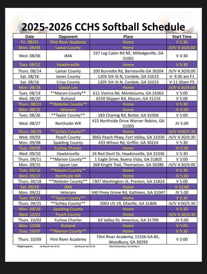 EaglesCrawford's tweet photo. Lady Eagles Softball Schedule https://t.co/8jDr2tePrm