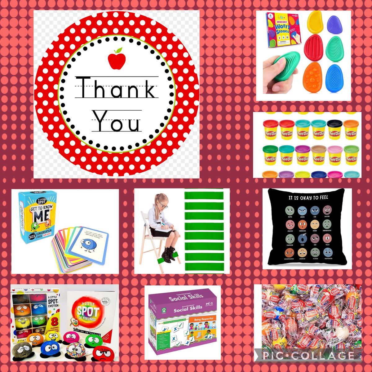Iteach2ndgrade1's tweet image. I try to bring SEL wellness and emotional support into my classroom with a variety of strategies! These are some #clearthelist items I’d like to have for my EC classroom this year! #SEL #MentalHealth 🍎🥰👩🏻🏫 amazon.com/hz/wishlist/ls…