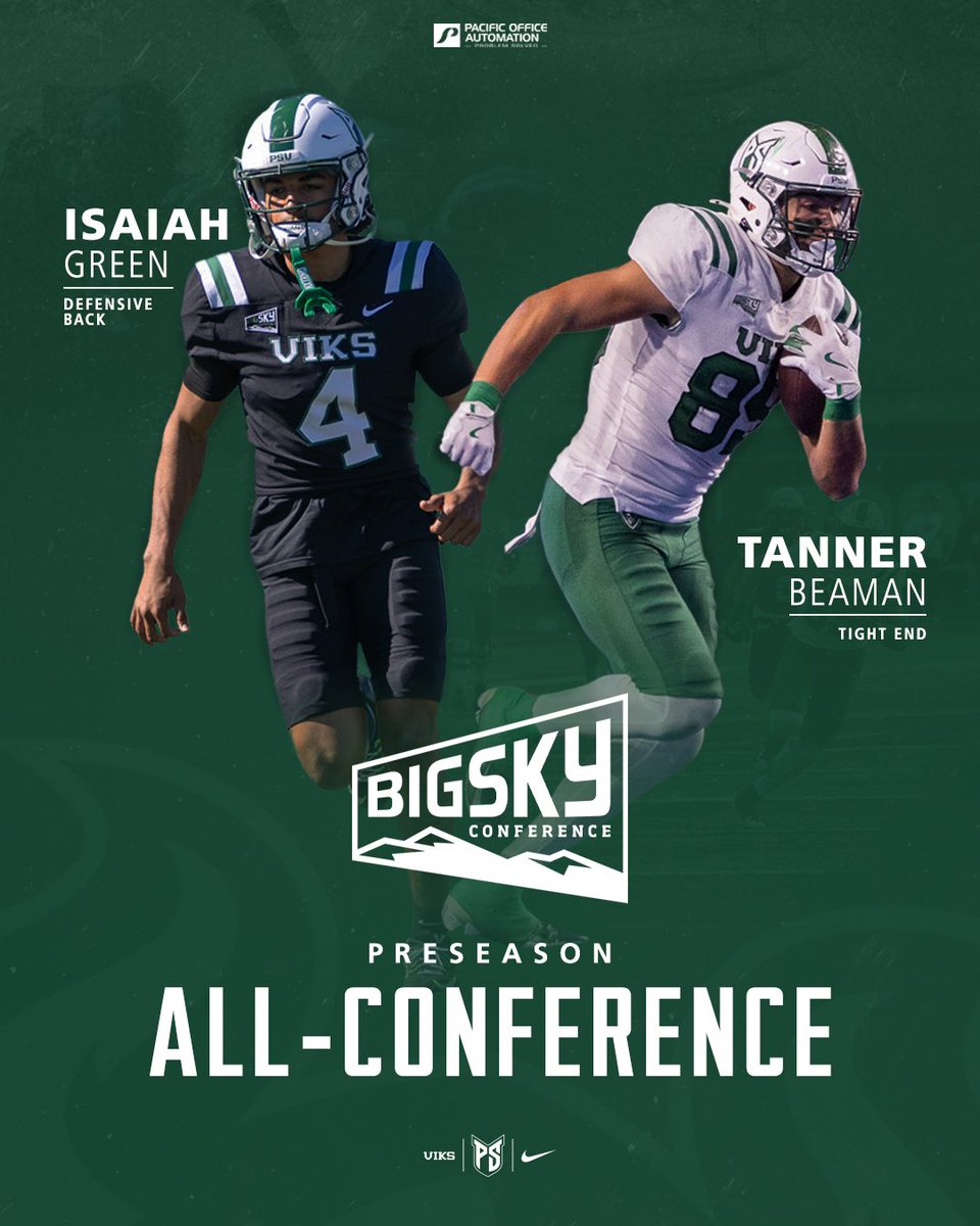 psuviksFB's tweet image. Preseason award ➡️ Postseason honor

That&apos;s the goal ahead of @tannerbeaman_ and Isaiah Green this year after they received preseason all-conference honors yesterday.

#GoViks | #DefendTheShip