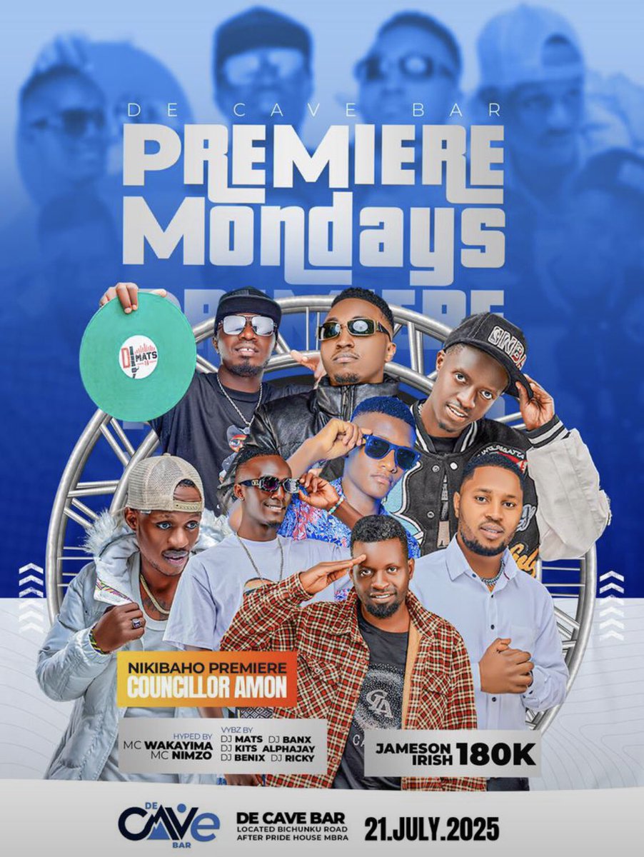 Monday Night Fever! 🍹 🪇Shake off the week with bold mocktails, smoky vibes, and immersive beats at our #premeiremonday bash! 🌟 |De Cave Bar|💈#Thewinmachines #Nvakakoba