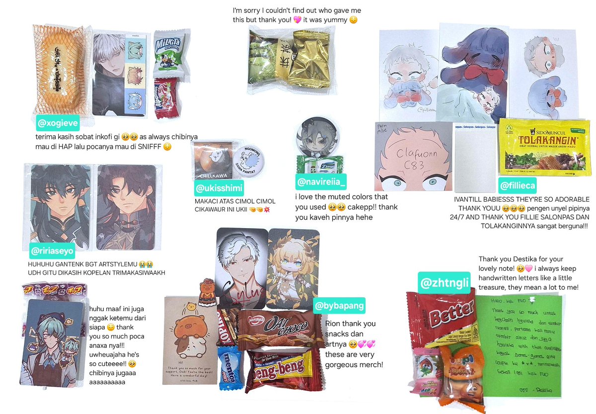 clafuonn's tweet image. I forgot to post this but this is my #CFXX freebies and trade 🥺 thank you so much everyone! 🩷 i hope i can give good art again next time!